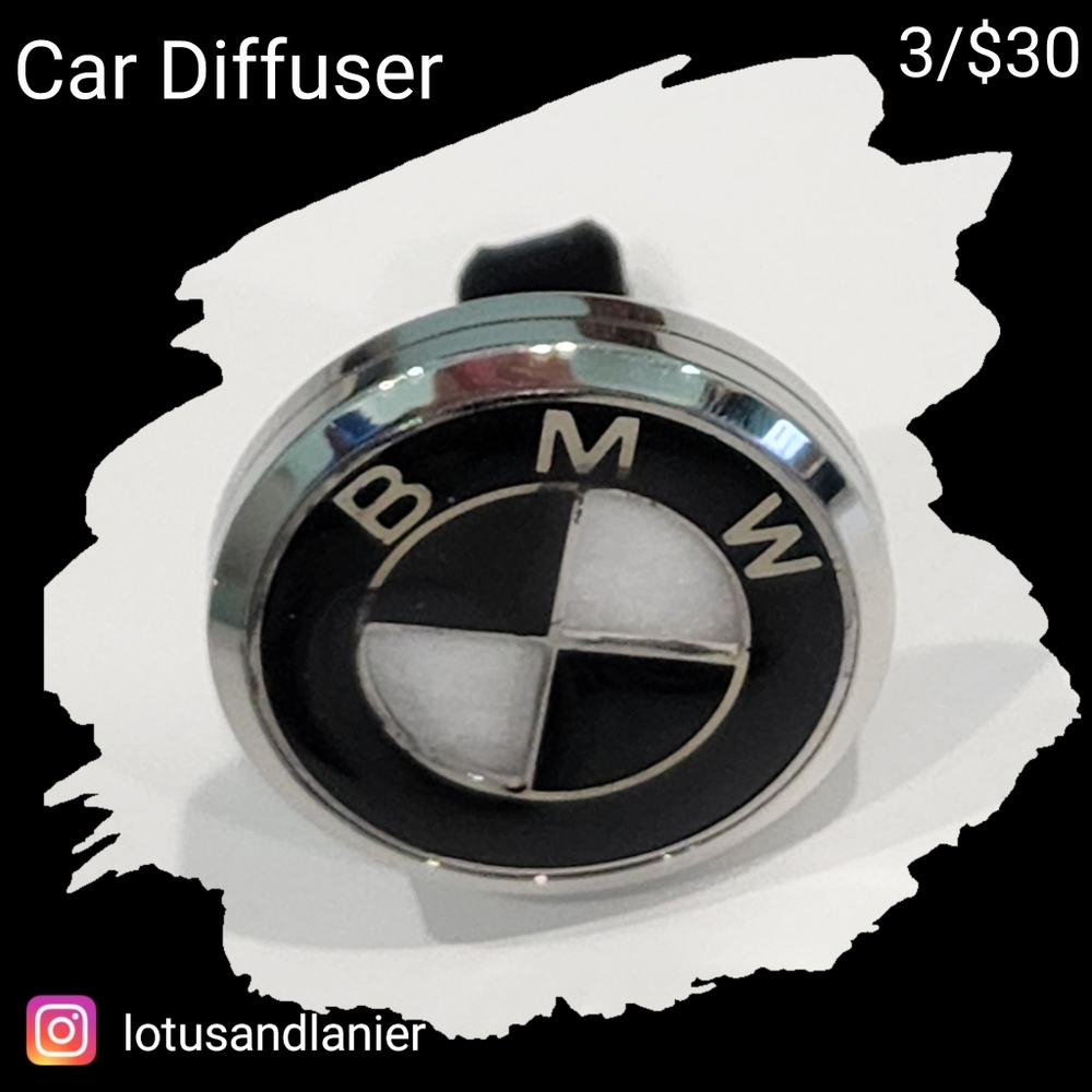 BMW Black / Silver X- Large Car Diffuser w/ One Felt Pad 3/$30
